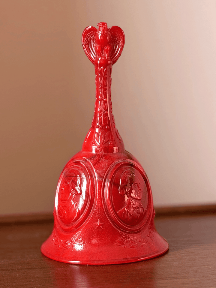 Vintage Fenton Red Slag Glass Bell