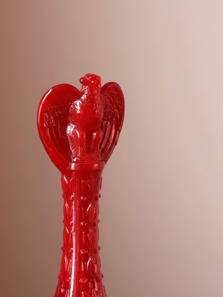 Vintage Fenton Red Slag Glass Bell