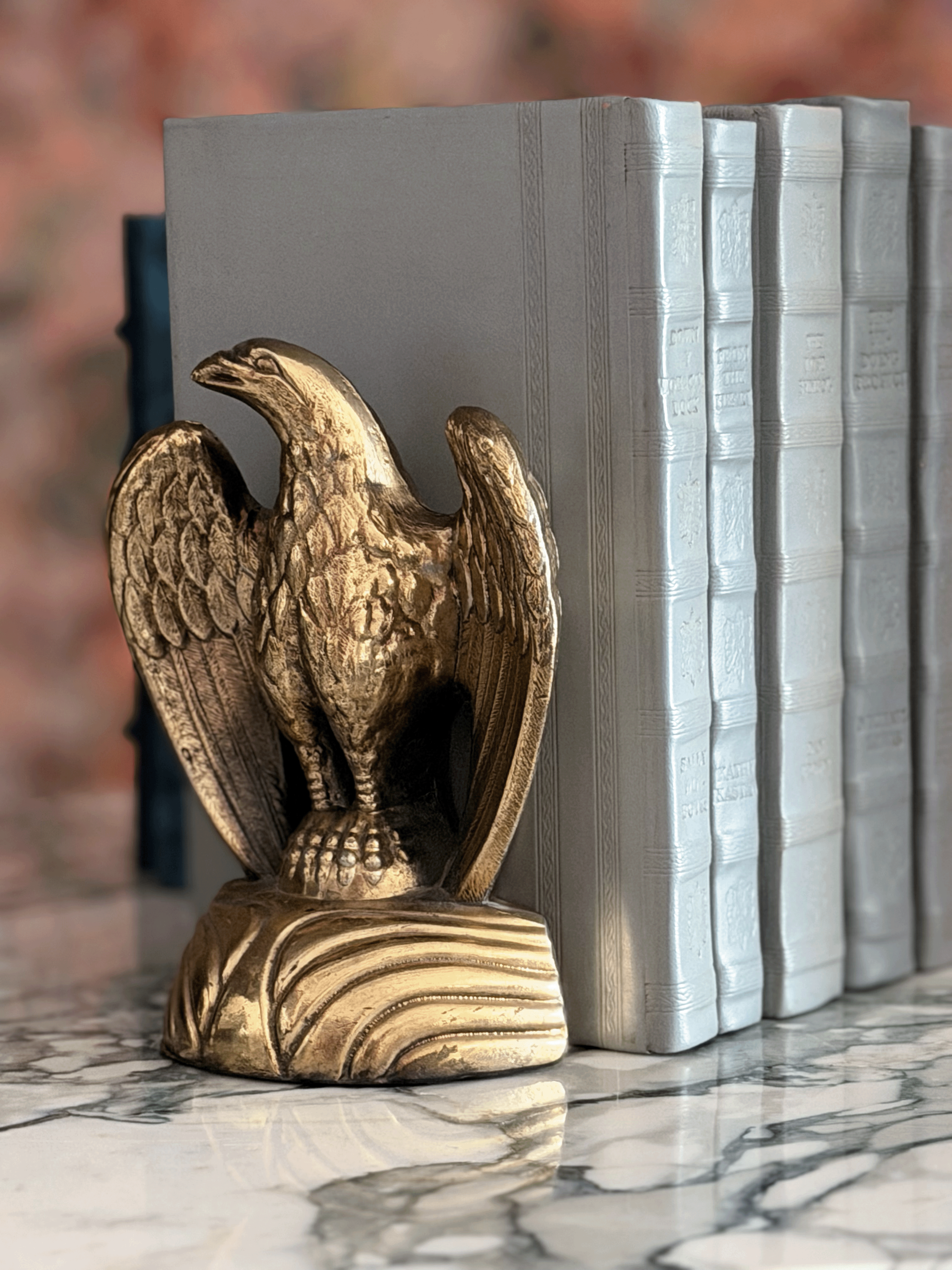 Brass Eagle Bookends, Set