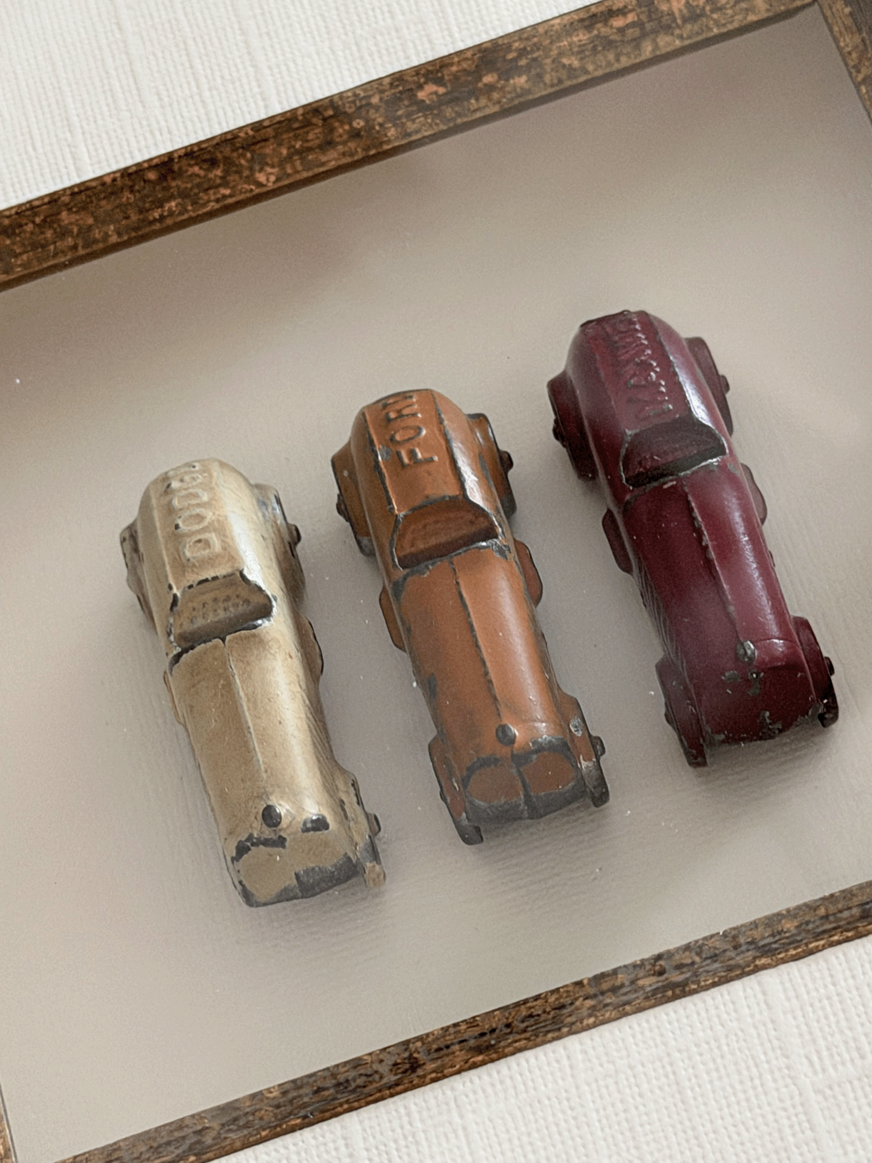 Custom Framed Antique Toy Cars