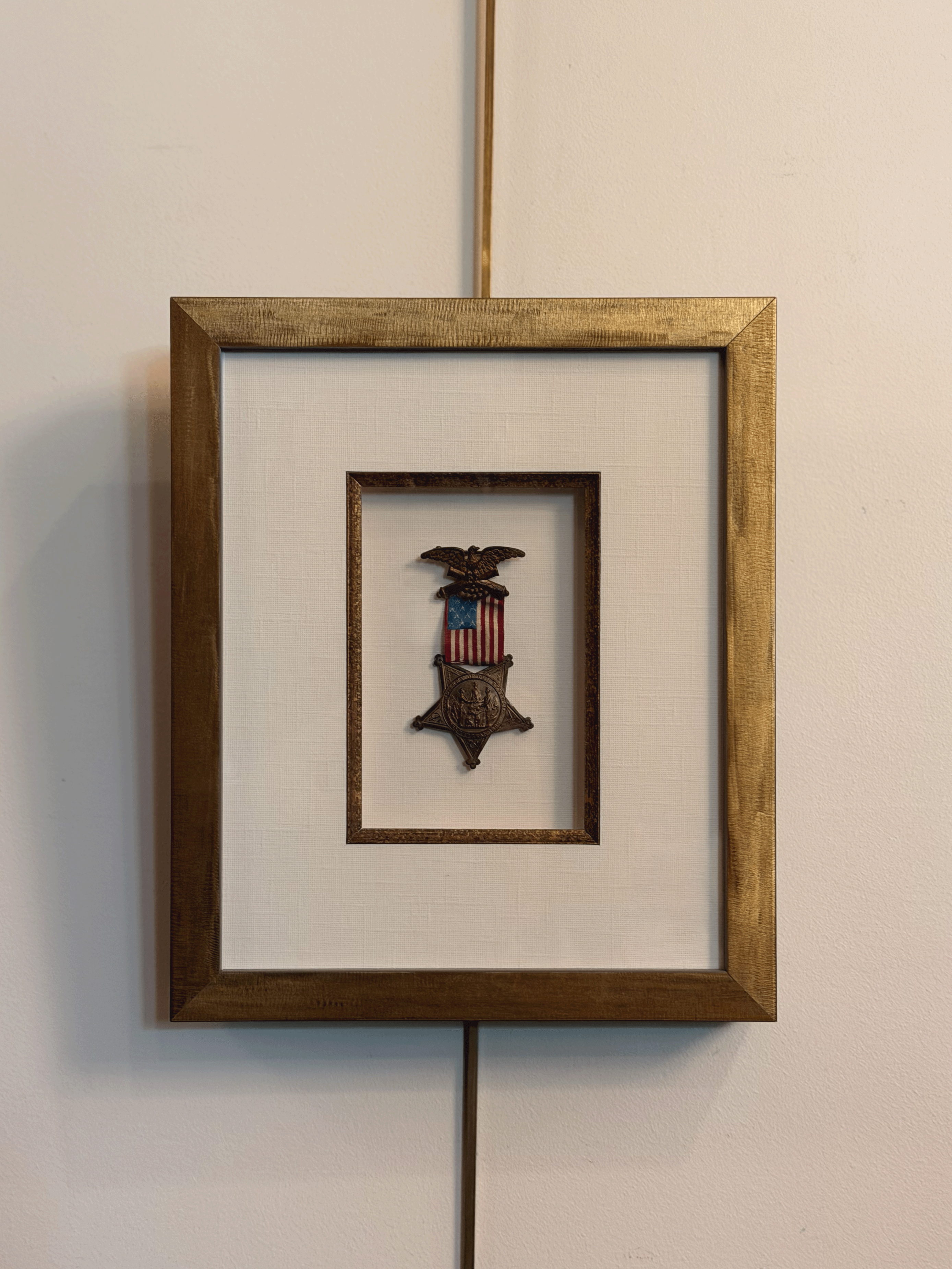 American Civil War Veterans Badge, Custom Framed
