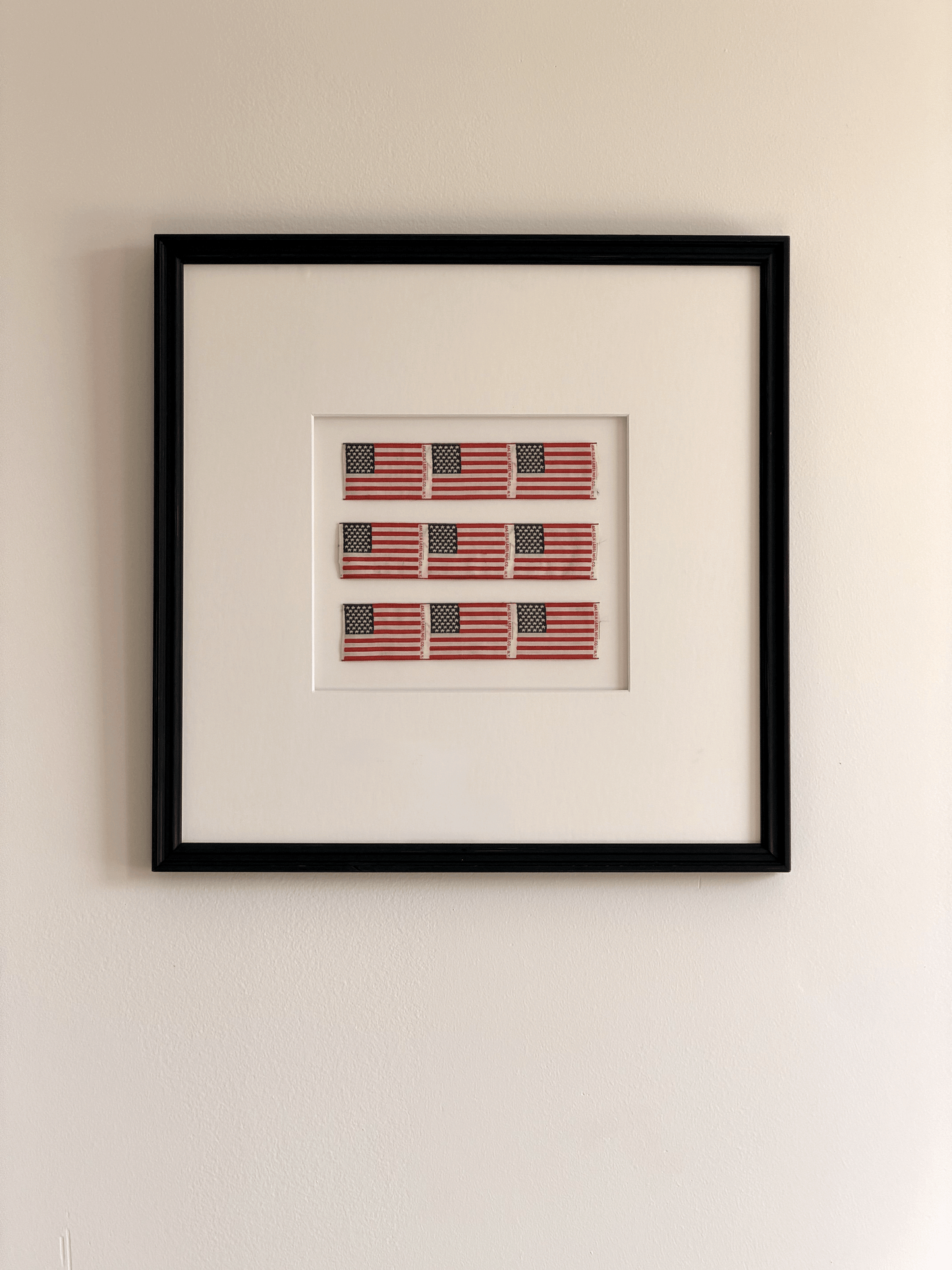 Framed Silk Flags