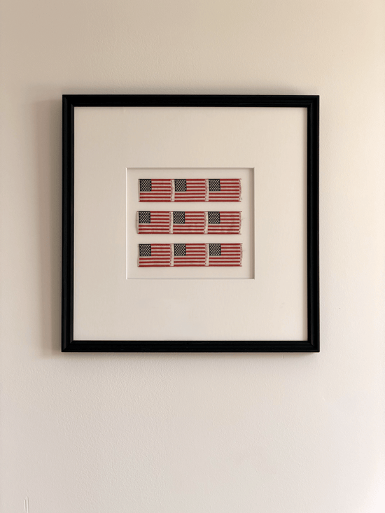 Framed Silk Flags