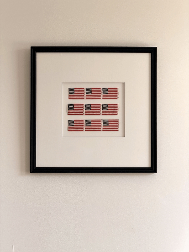 Framed Silk Flags