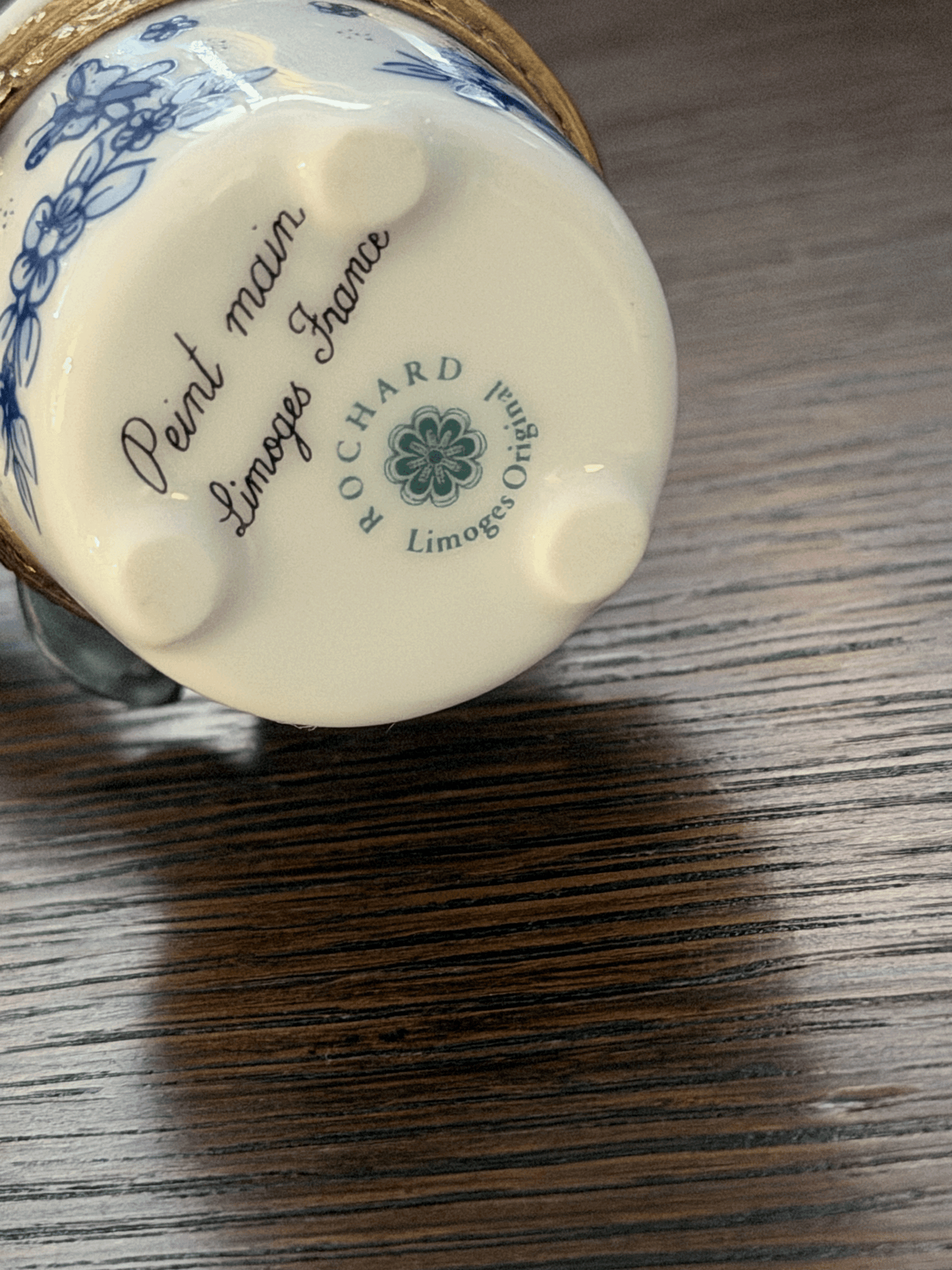 Orchid in a Pot, Limoges Trinket Box
