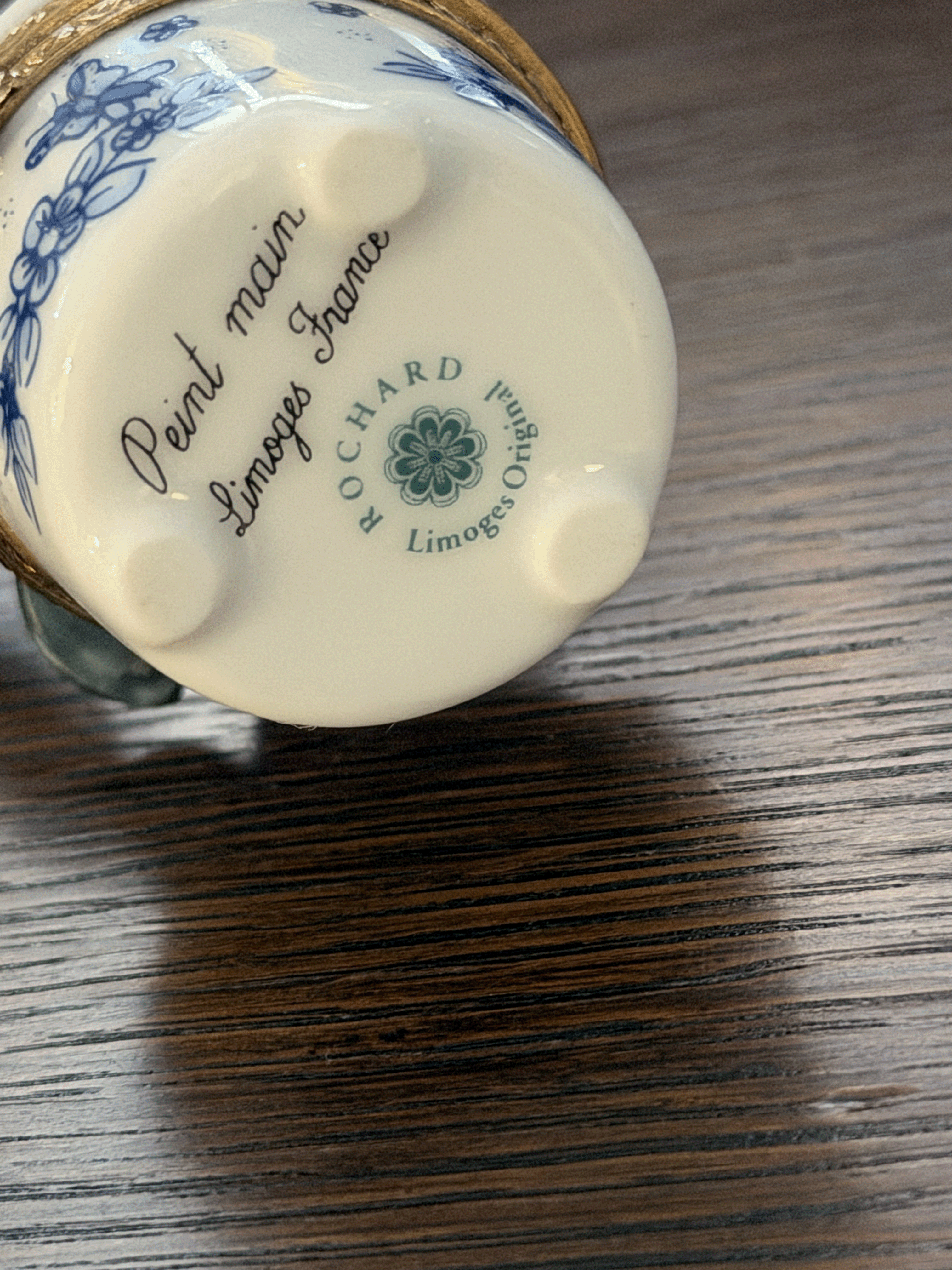 Orchid in a Pot, Limoges Trinket Box