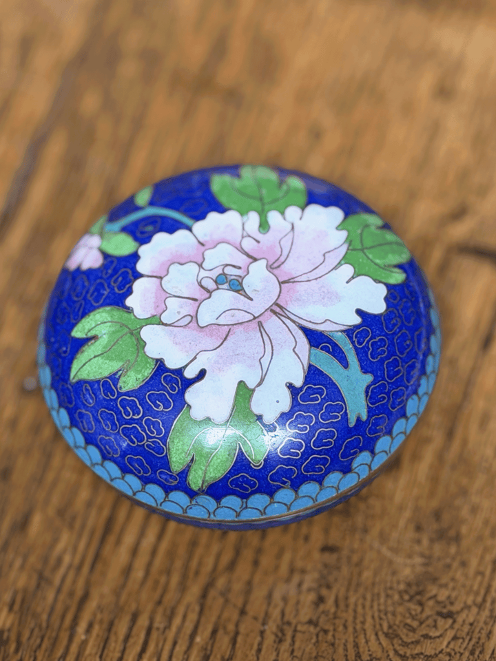 Vintage Cloisonné Enamel Trinket Box