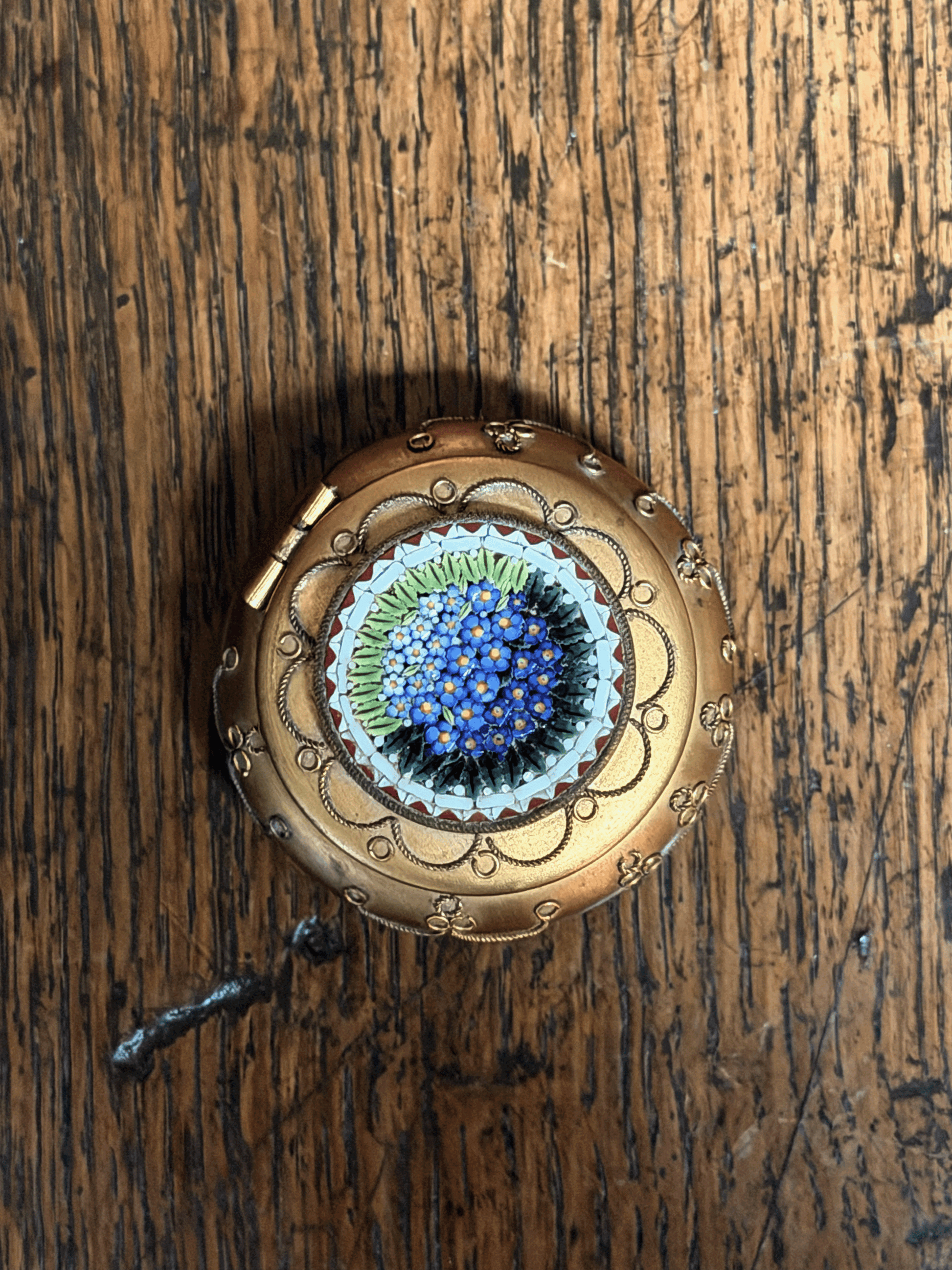 1920's Italian Floral Trinket Box