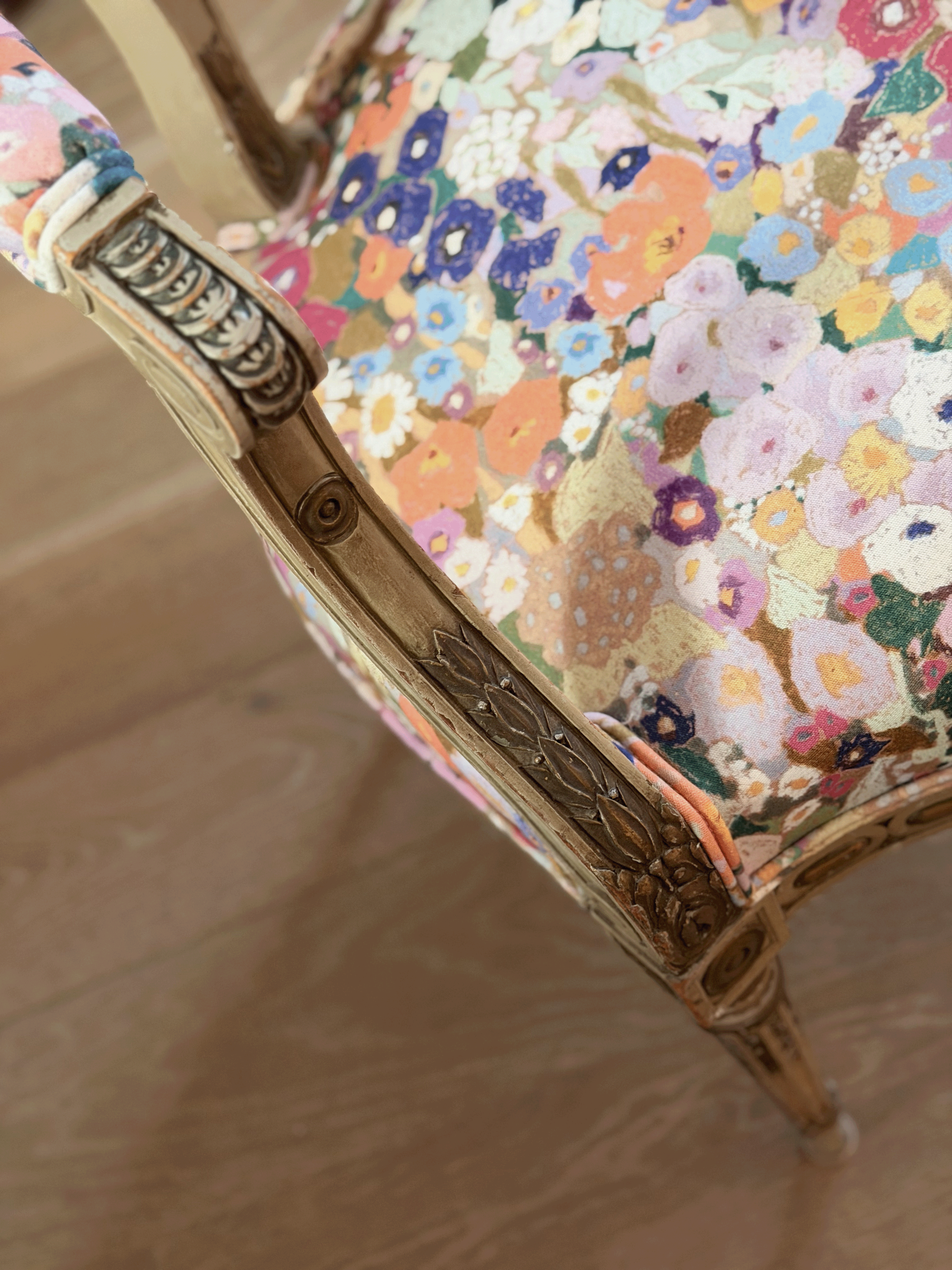 Custom Upholstered Peony Side Chair, TSI Atelier