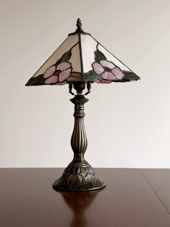 Floral Tiffany Lamps, Pair
