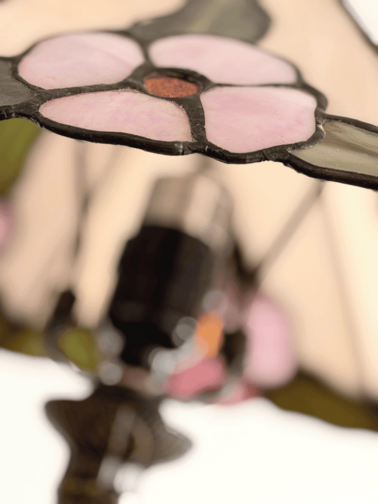 Floral Tiffany Lamps, Pair