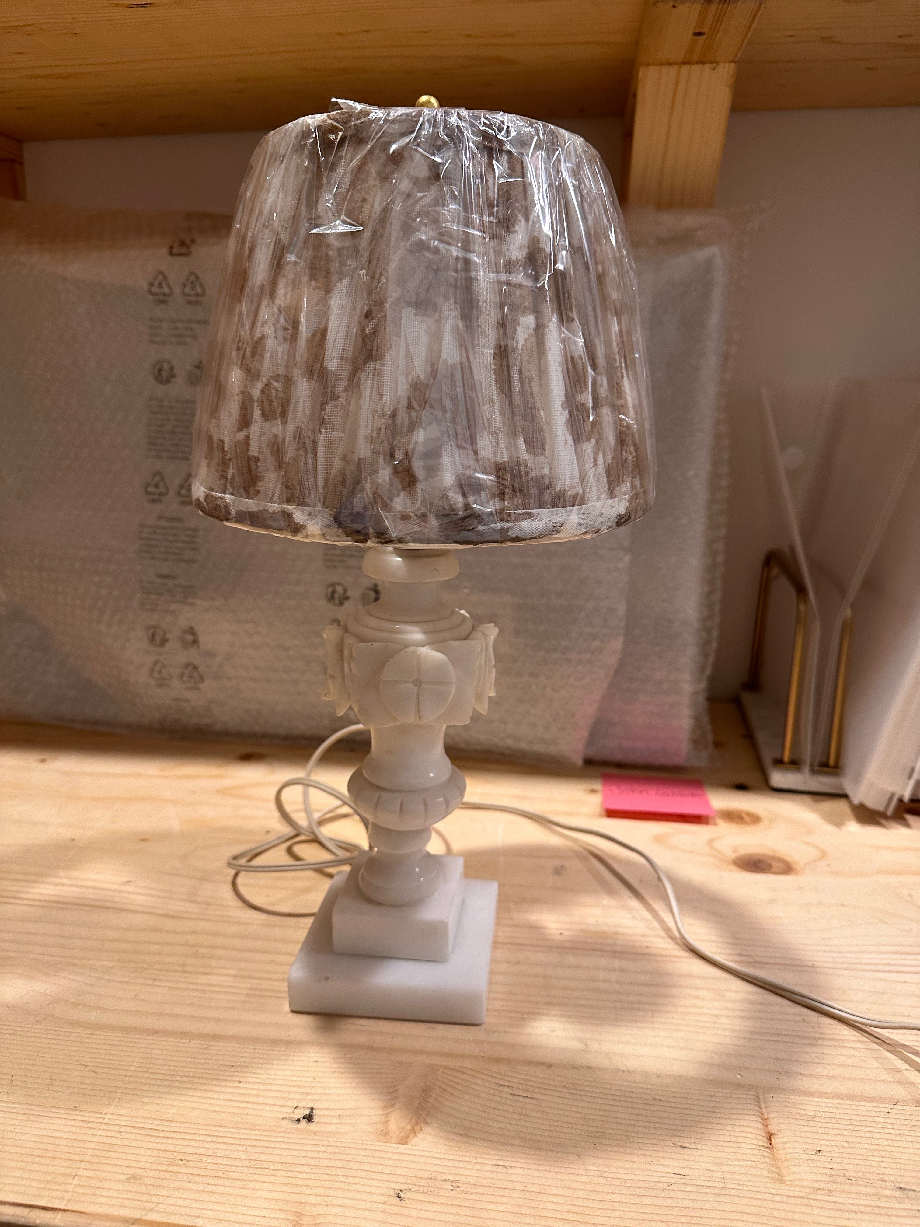 White Marble Lamp