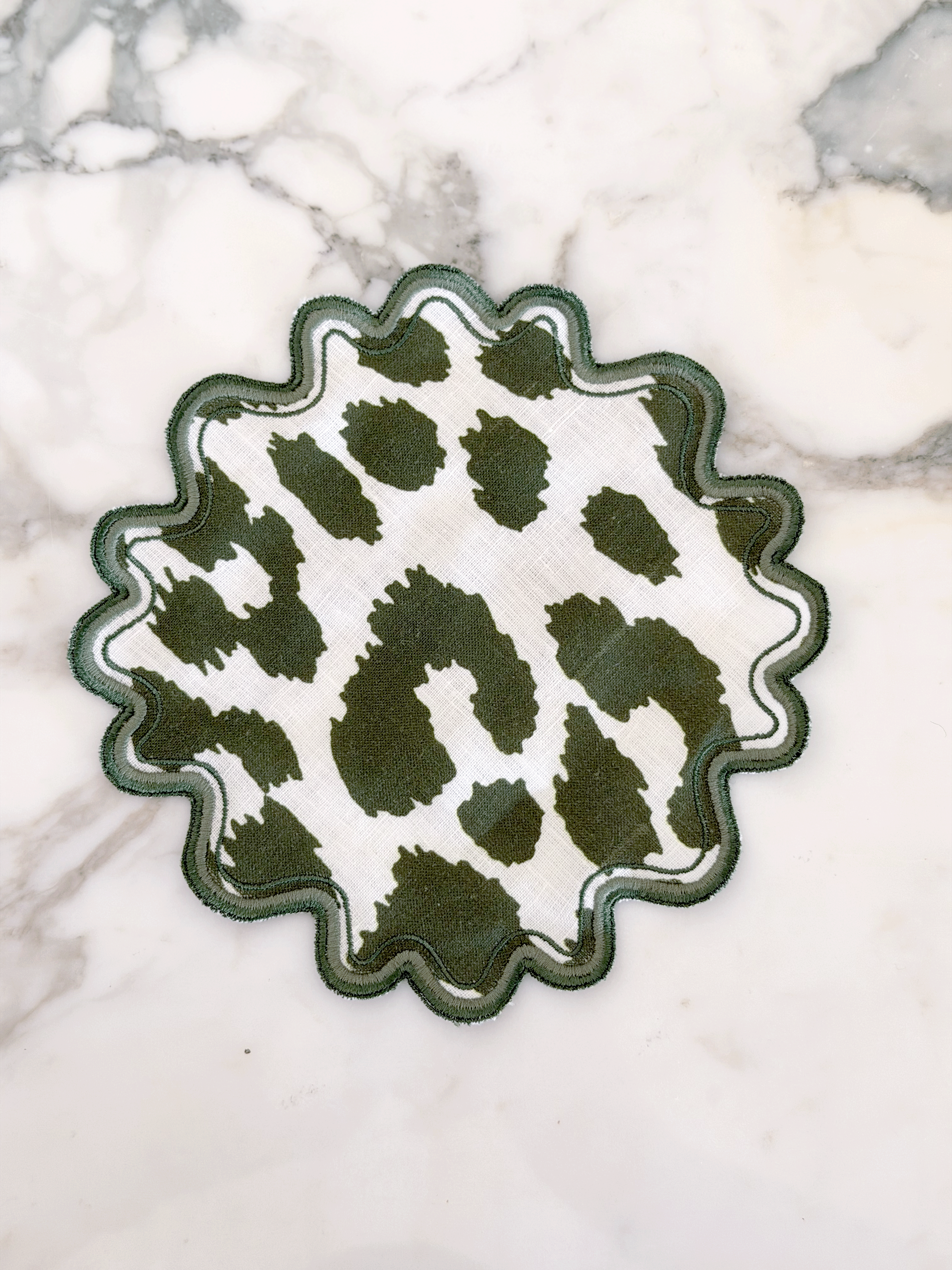 Matouk Leopard Cocktail Napkin, Set of 4