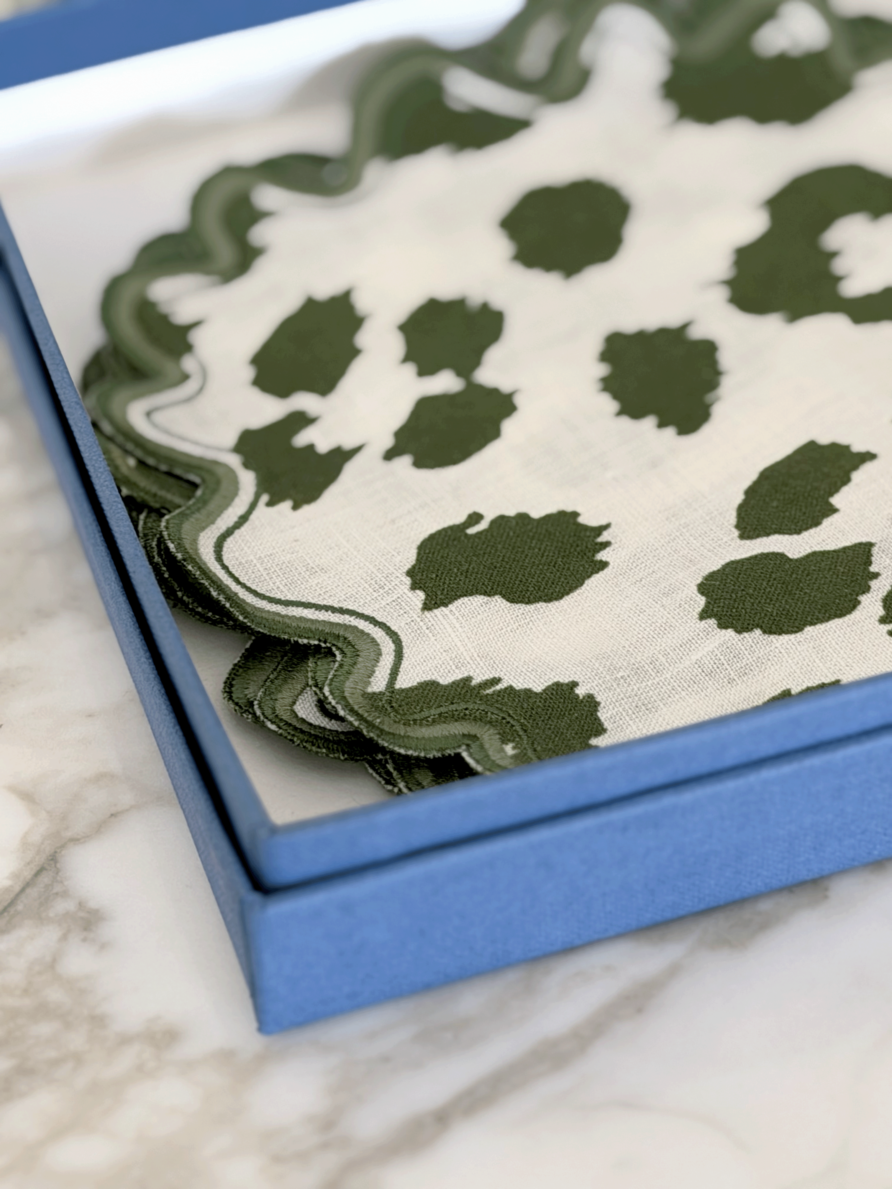Matouk Leopard Cocktail Napkin, Set of 4