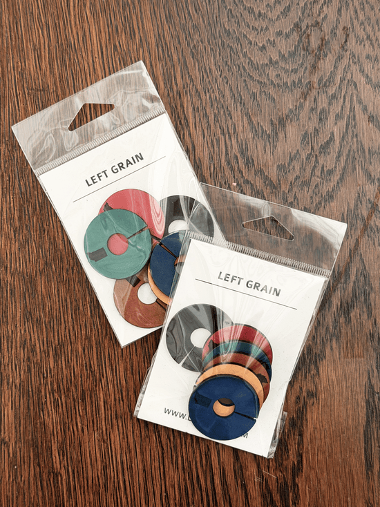 Leather Wine Charms