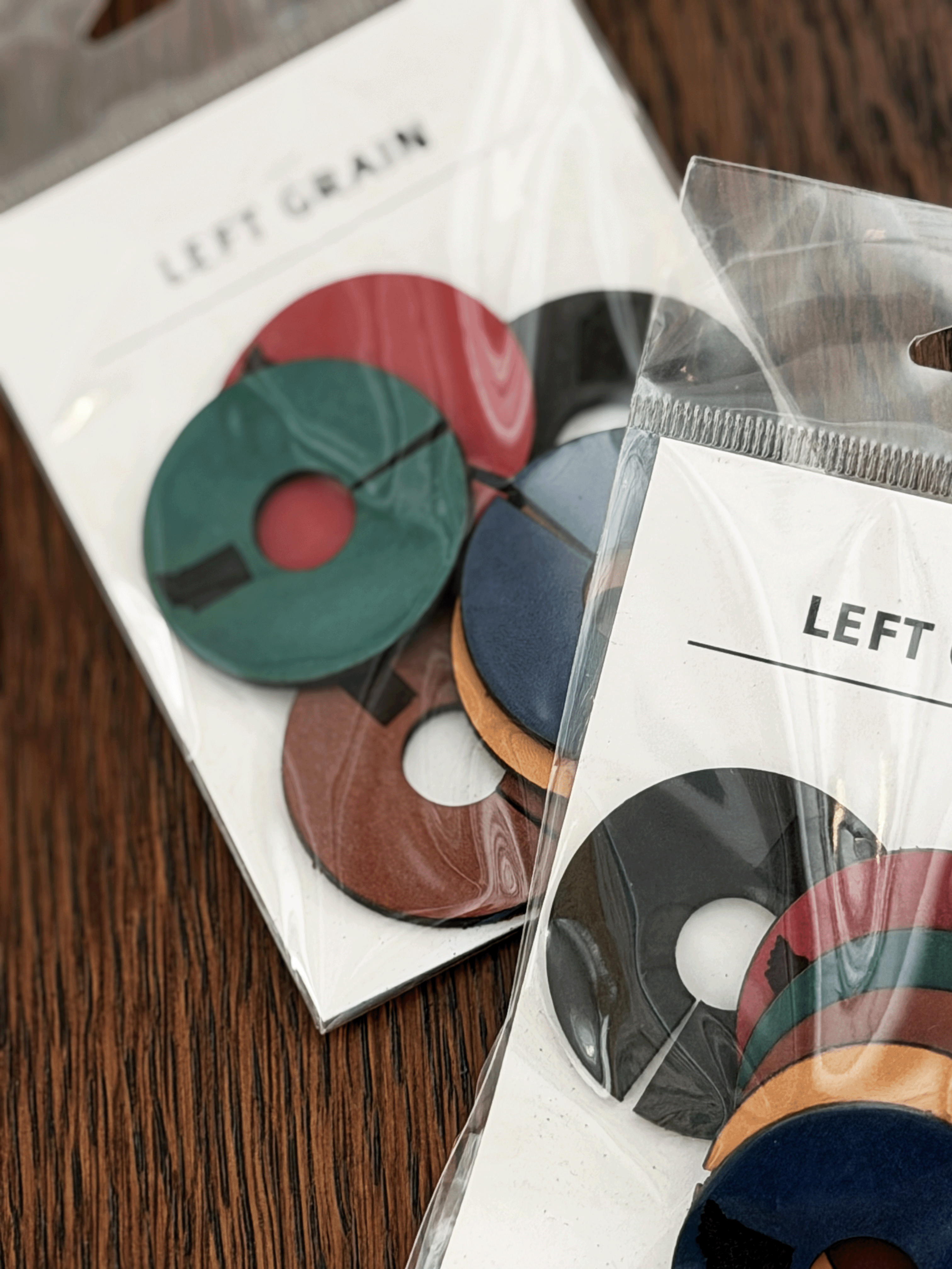 Leather Wine Charms