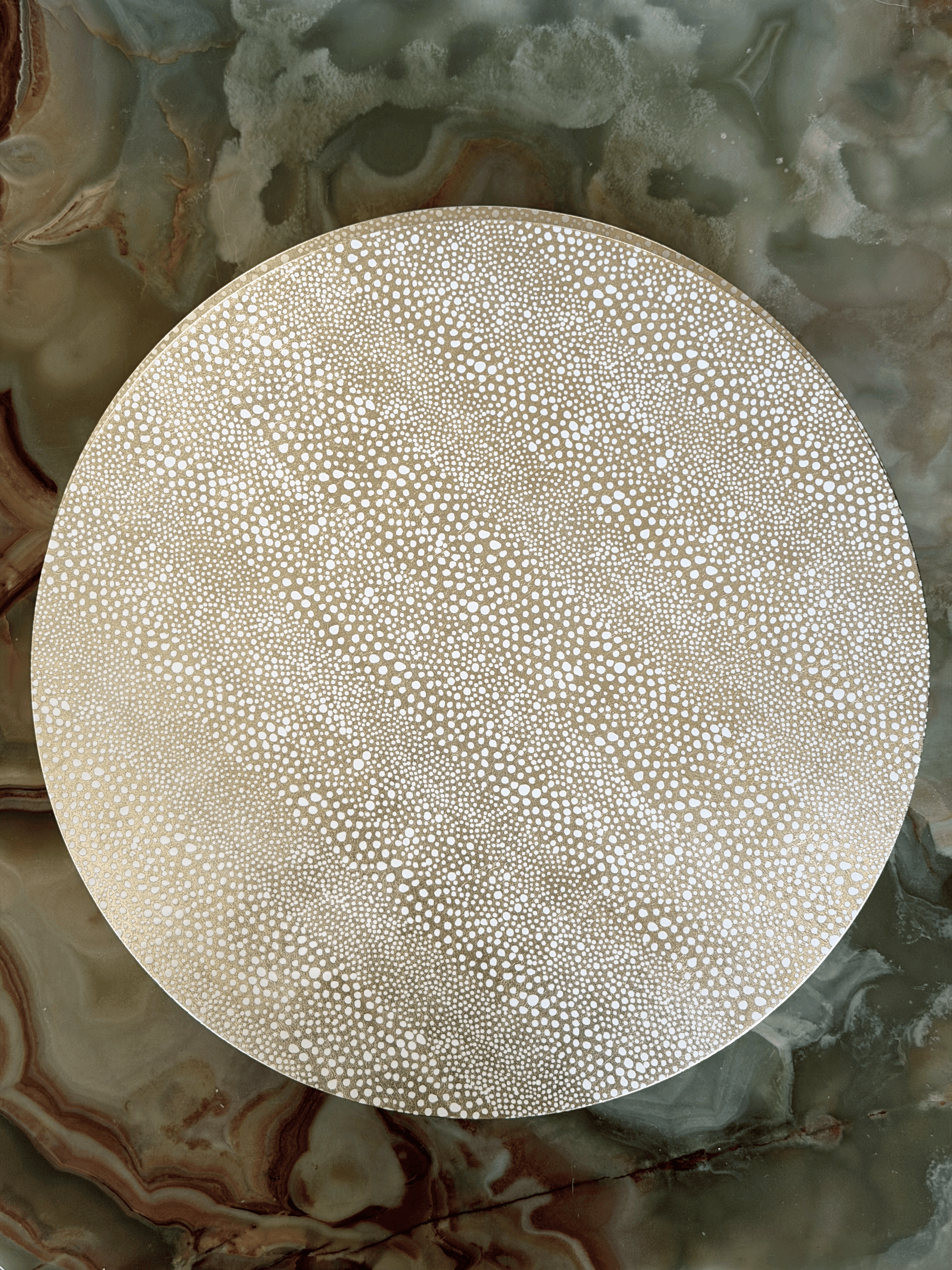 Gold Round Placemat