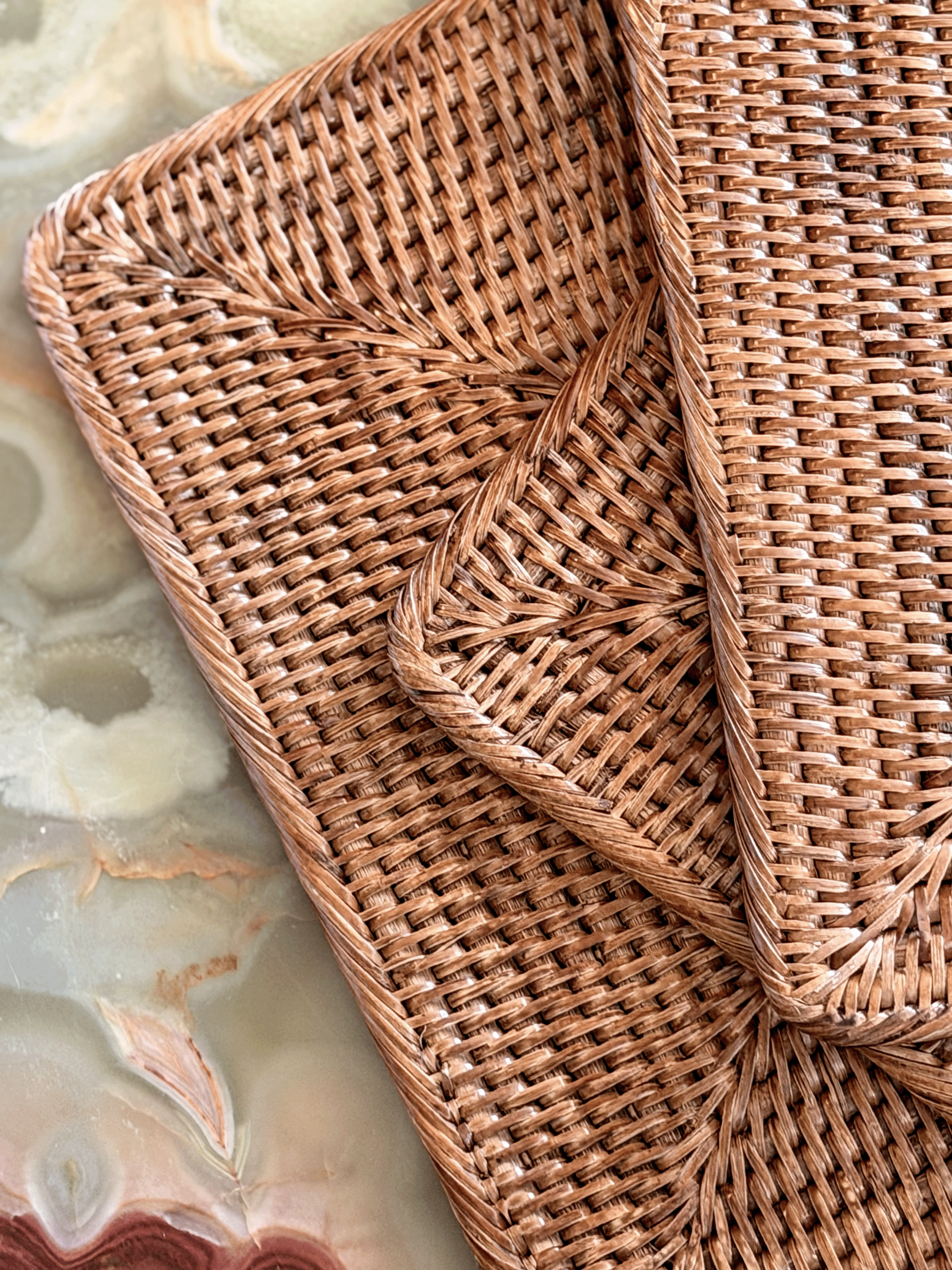 Rattan Square Placemat