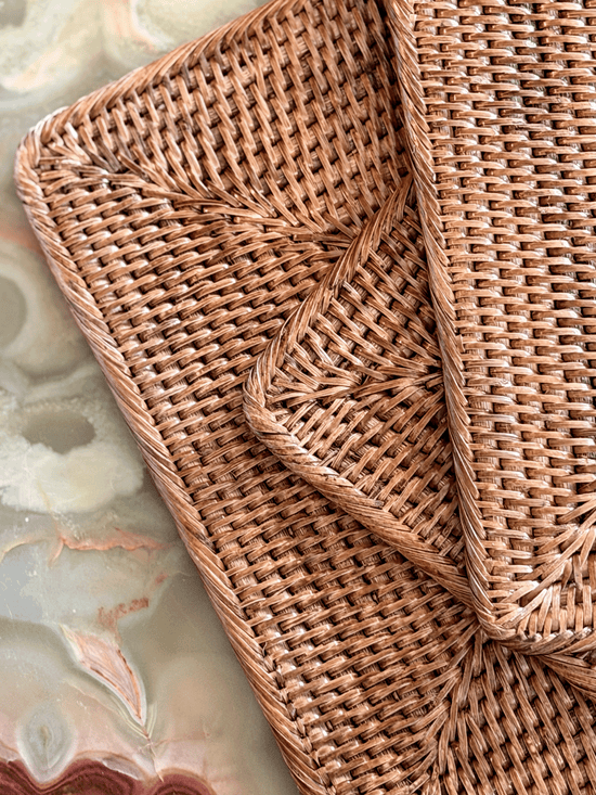Rattan Square Placemat