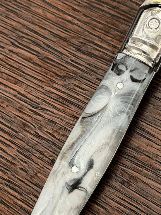 Jean Dubost Flatware in Marbled, 6 Sets