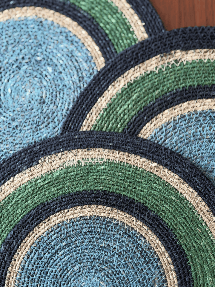 Seagrass Placemat in Cool Multi