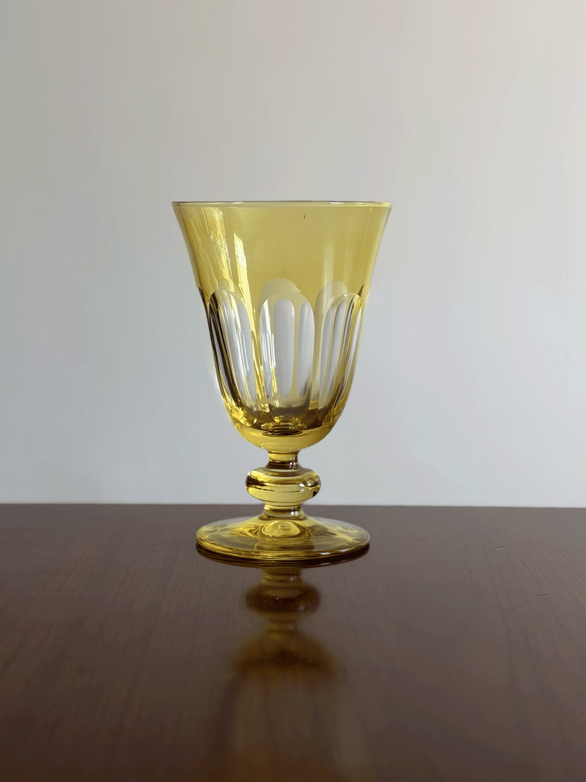 Tulip Glass in Limoncello, Set of 2