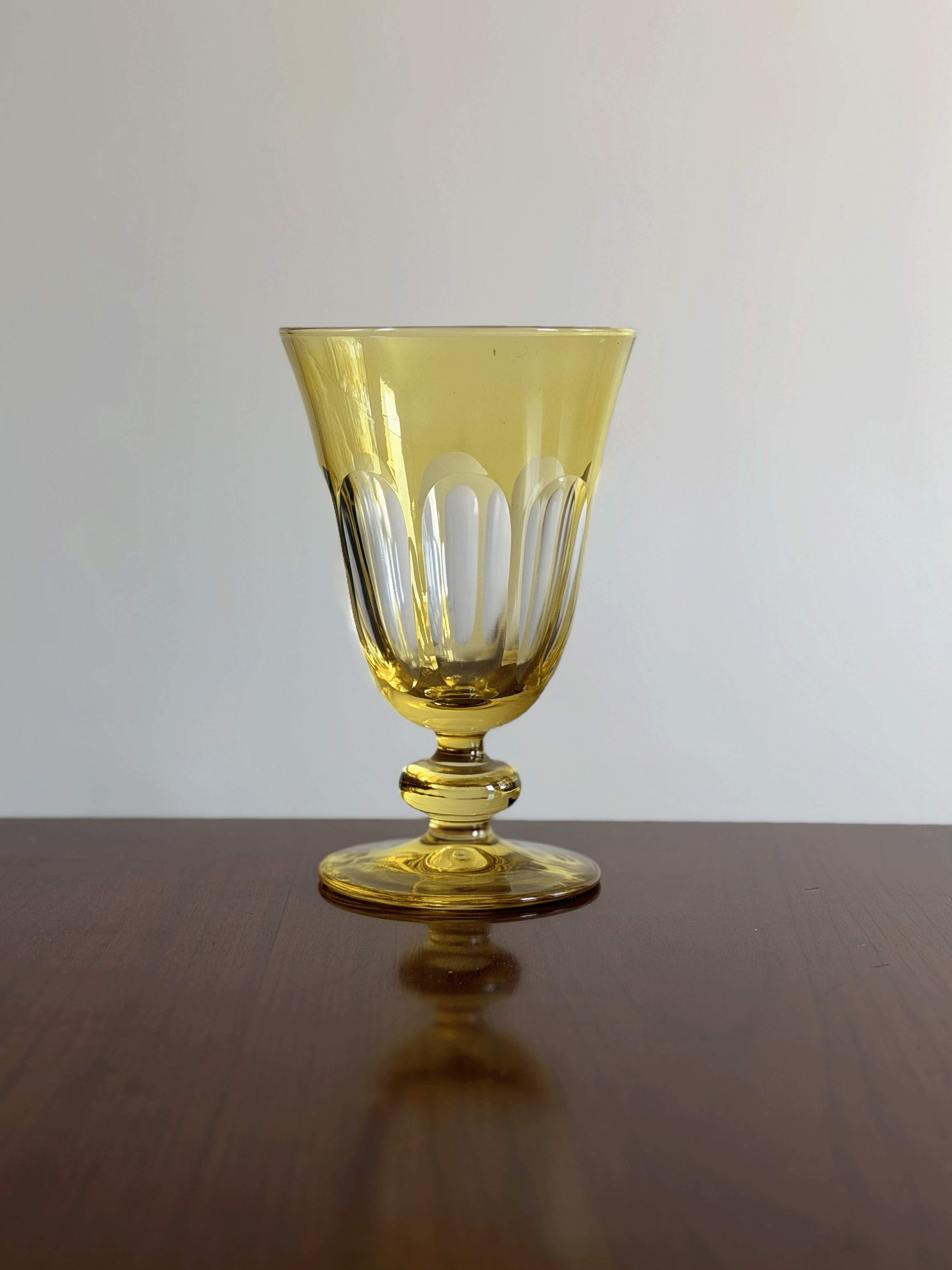 Tulip Glass in Limoncello, Set of 2