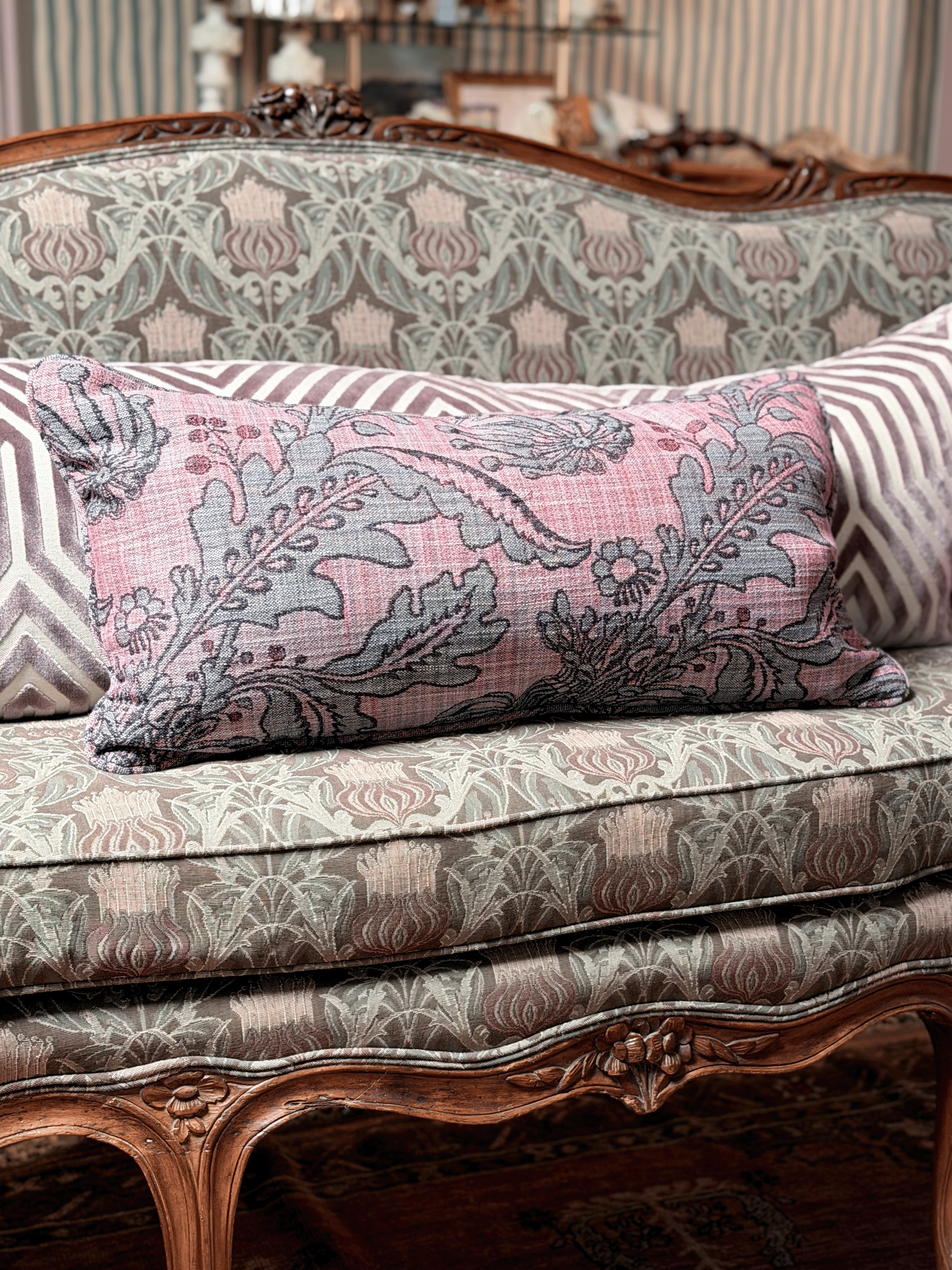 Firewheel, Rose - Lumbar Pillow