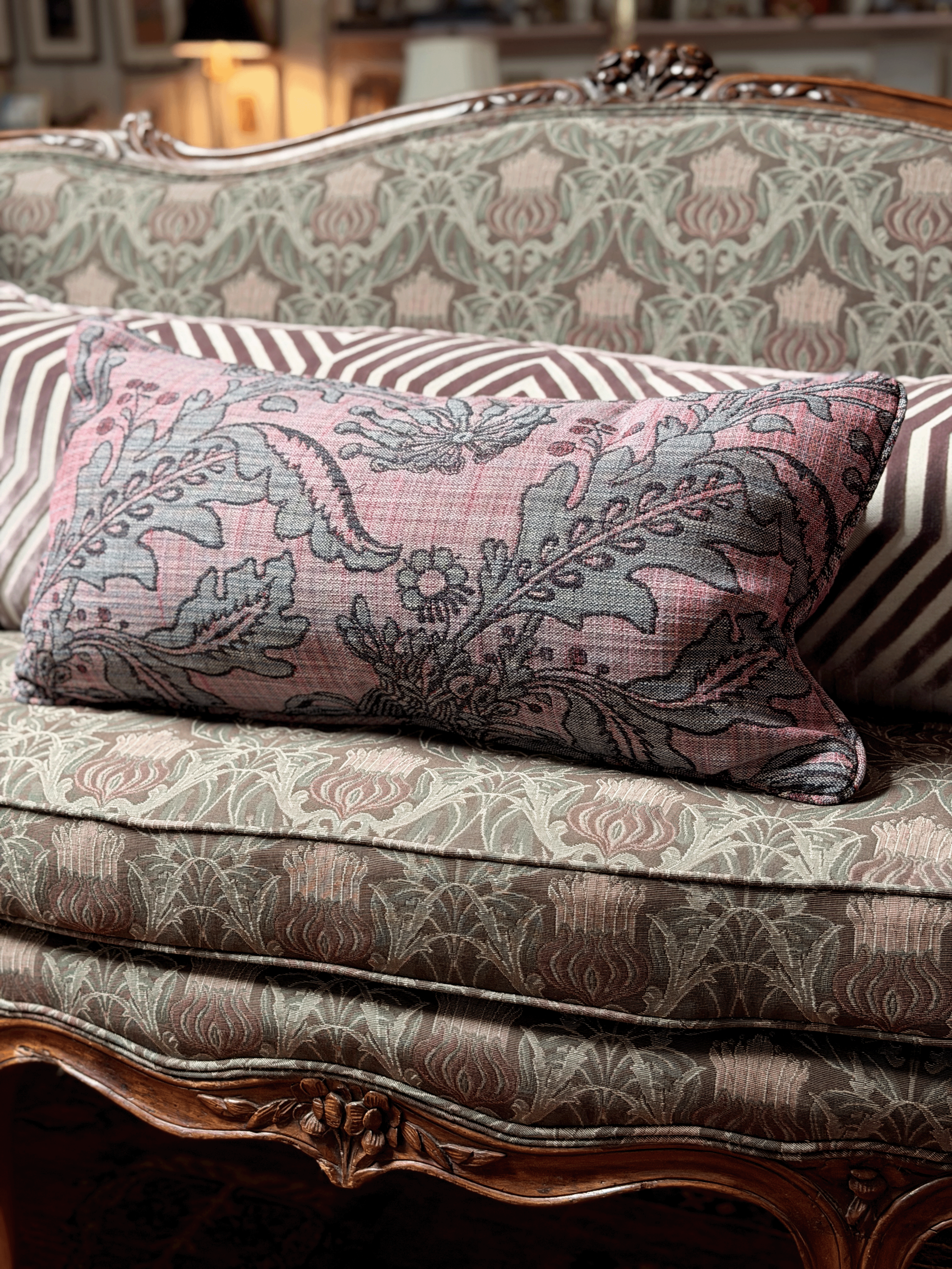 Firewheel, Rose - Lumbar Pillow