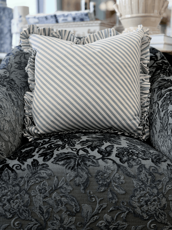 Brigitte, Sky - Square Throw Pillow