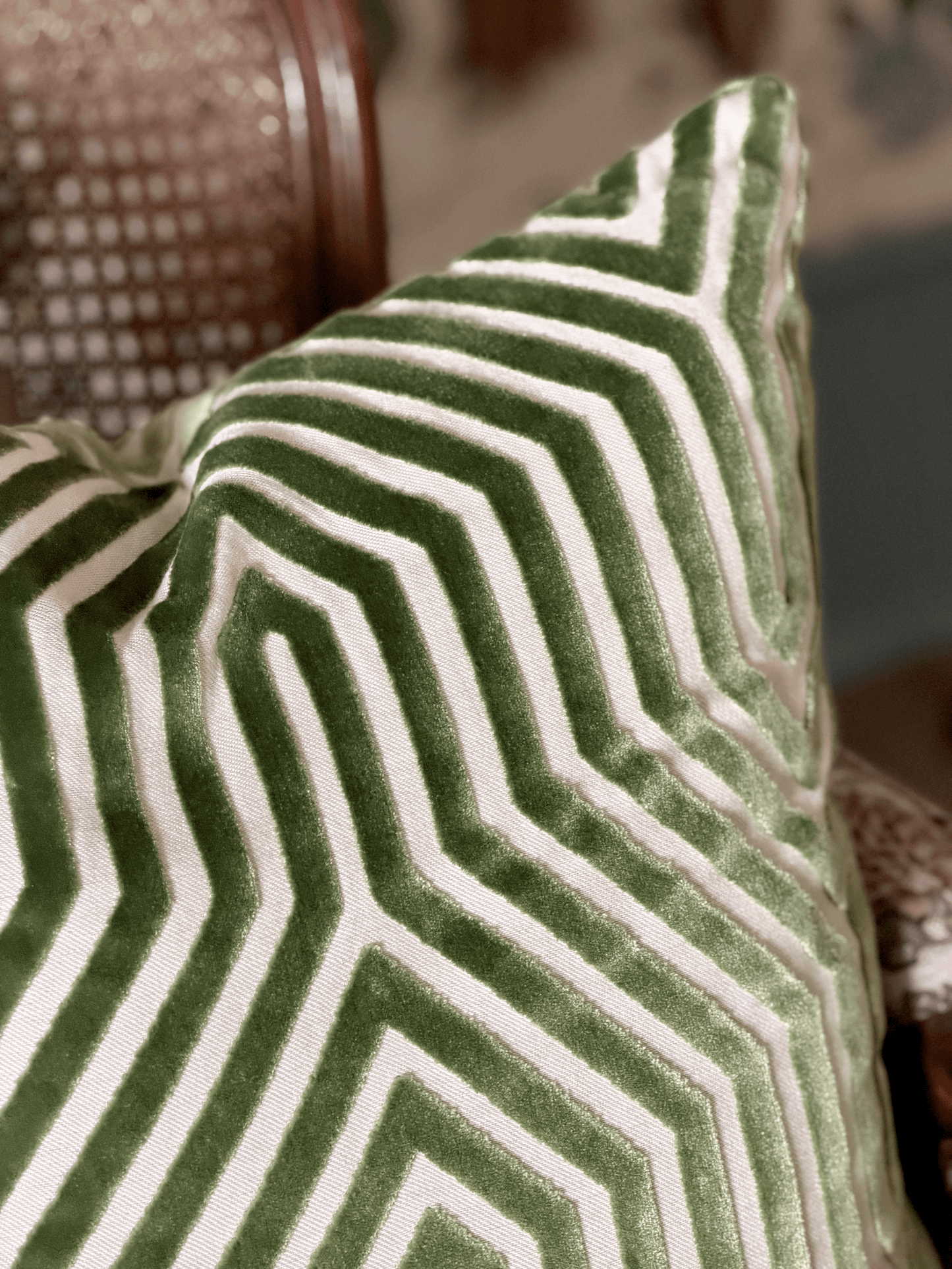 Vanderbilt, Lettuce - Square Throw Pillow