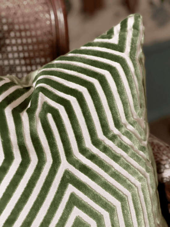 Vanderbilt, Lettuce - Square Throw Pillow