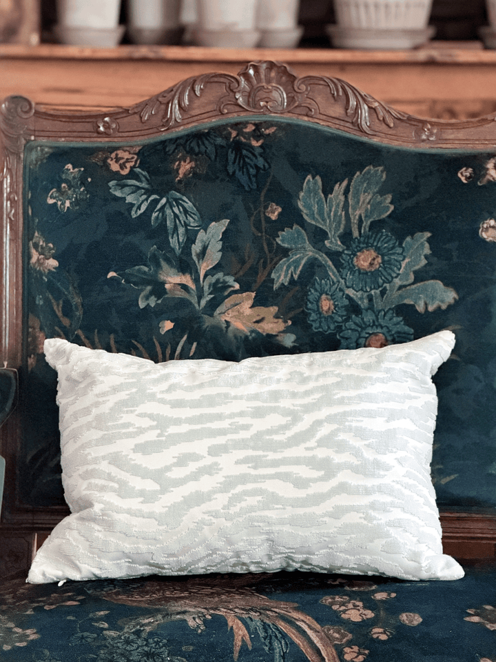 Thibaut Tadoba Velvet Pillow Cover in Robins Egg