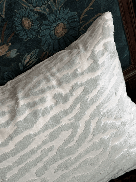Thibaut Tadoba Velvet Pillow Cover in Robins Egg