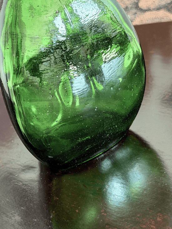 Vintage Emerald Green Perfume Bottle