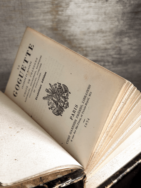 1874 French "La Goguette" Cabaret Songbook