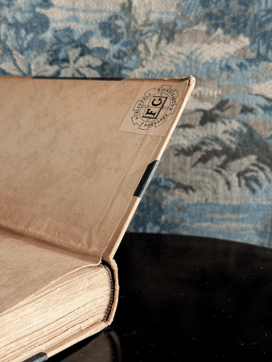 Hand-Painted "Alfred de Vigny Poésies" Leather Book