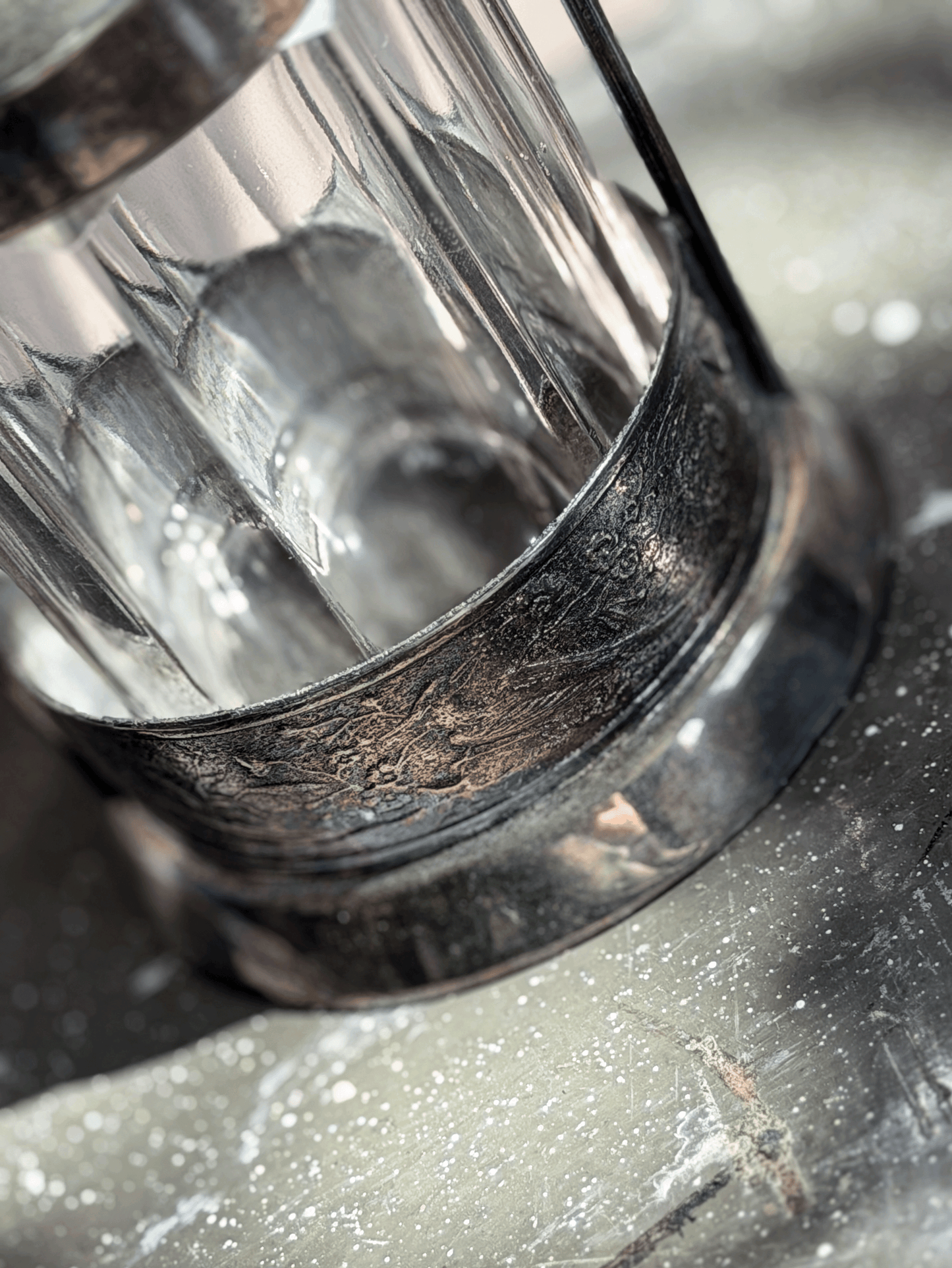 Victorian Silver-Plated Glass Pickle Castor