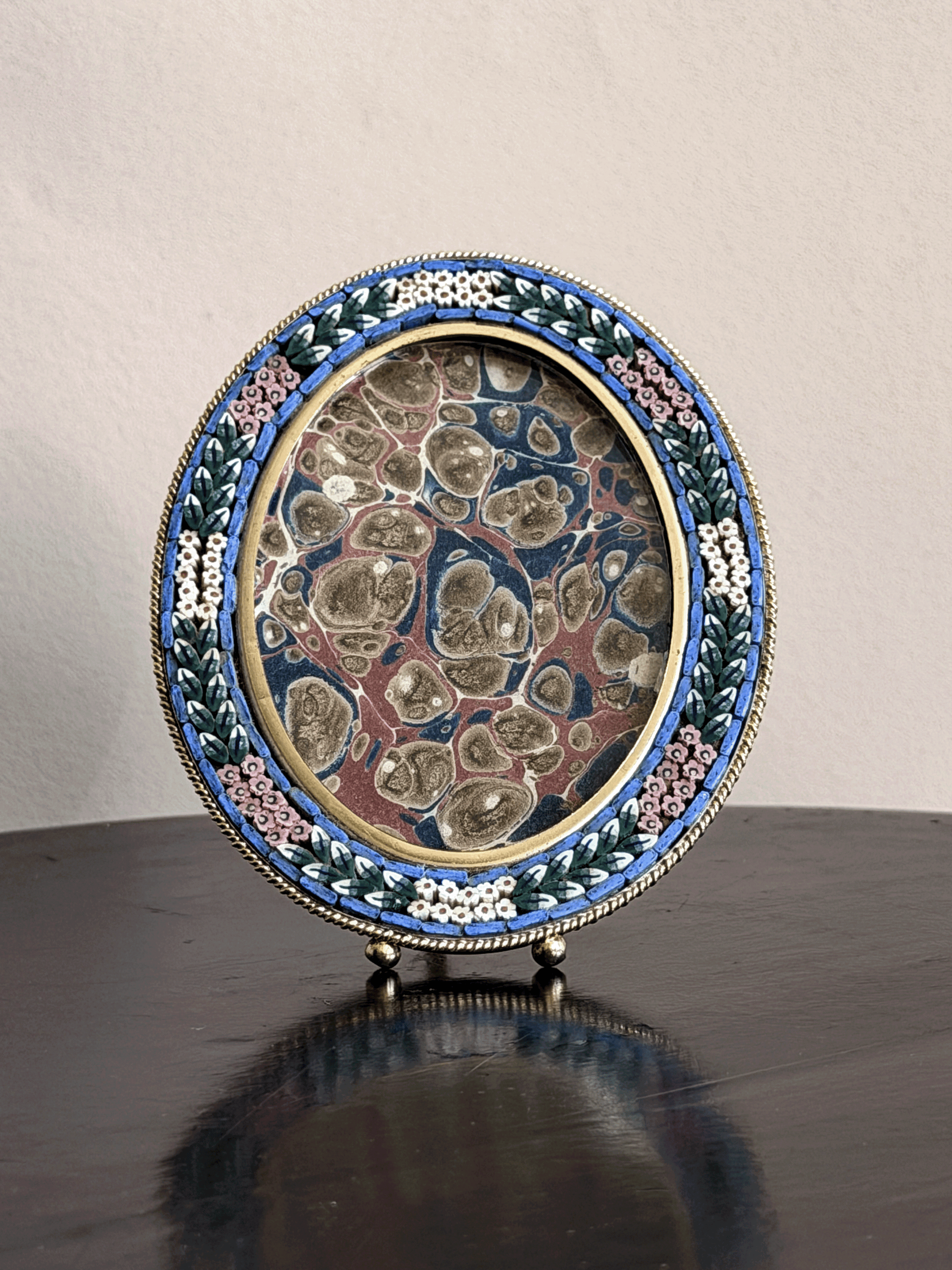 Micro Mosaic Oval Frame