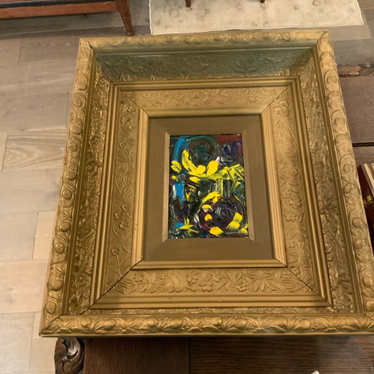 TS original oil painting w/ dimensional frame